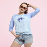 Winnie The Pooh Eeyore Unisex Raglan Tee LFlifestyle1 view 2